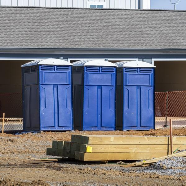 Heavy-duty construction site porta potty in Rocky Mount, North Carolina